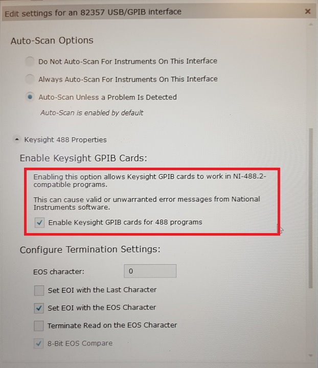 IO Libraries suite 488 Compatible mode