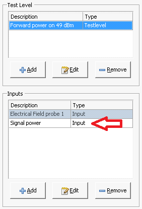 Signal power input configuration